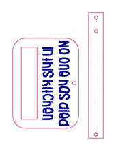 Load image into Gallery viewer, No one has died towel topper (5x7 &amp; 5x10 versions included) machine embroidery design DIGITAL DOWNLOAD