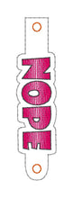 Load image into Gallery viewer, Nope sketchy Wallet tab (2 sizes included) machine embroidery design DIGITAL DOWNLOAD