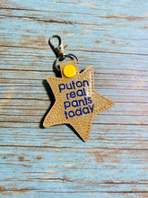 Load image into Gallery viewer, Put on real pants Adulting Award Snap tab 4x4 machine embroidery design DIGITAL DOWNLOAD