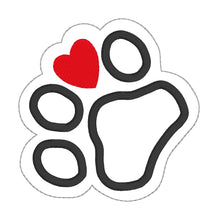 Load image into Gallery viewer, Paw Applique Set (includes coaster &amp; bookmark designs) machine embroidery design DIGITAL DOWNLOAD