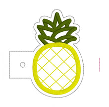 Load image into Gallery viewer, Pineapple applique Bottle Band machine embroidery design DIGITAL DOWNLOAD