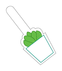 Plant Lover Snap tab Set of 3 designs (single & multi files included) machine embroidery design DIGITAL DOWNLOAD