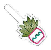 Load image into Gallery viewer, Plant Lover Snap tab Set of 3 designs (single &amp; multi files included) machine embroidery design DIGITAL DOWNLOAD