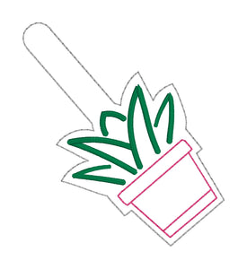 Plant Lover Snap tab Set of 3 designs (single & multi files included) machine embroidery design DIGITAL DOWNLOAD