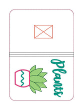 Load image into Gallery viewer, Plants Notebook Cover 2 sizes available machine embroidery design DIGITAL DOWNLOAD