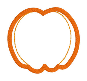 Pumpkin Wipe Set machine embroidery design (4 sizes included) DIGITAL DOWNLOAD