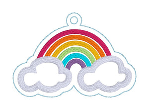 Rainbow Appliqué Set machine embroidery designs (ITH bag, single & multi files included) DIGITAL DOWNLOAD