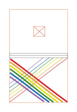 Load image into Gallery viewer, Rainbow Weave notebook cover (2 sizes available) machine embroidery design DIGITAL DOWNLOAD