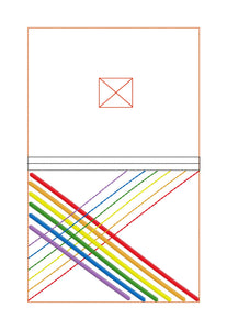 Rainbow Weave notebook cover (2 sizes available) machine embroidery design DIGITAL DOWNLOAD