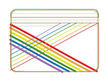 Load image into Gallery viewer, Rainbow weave ITH Bag (5 sizes available) machine embroidery design DIGITAL DOWNLOAD