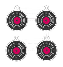 Load image into Gallery viewer, Record snap tab and charm set (single and multi files included for snap tab) machine embroidery design DIGITAL DOWNLOAD