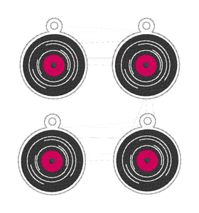 Record snap tab and charm set (single and multi files included for snap tab) machine embroidery design DIGITAL DOWNLOAD