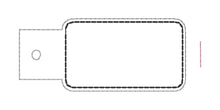 Load image into Gallery viewer, Rectangle Bottle Band applique and blank versions included machine embroidery design DIGITAL DOWNLOAD
