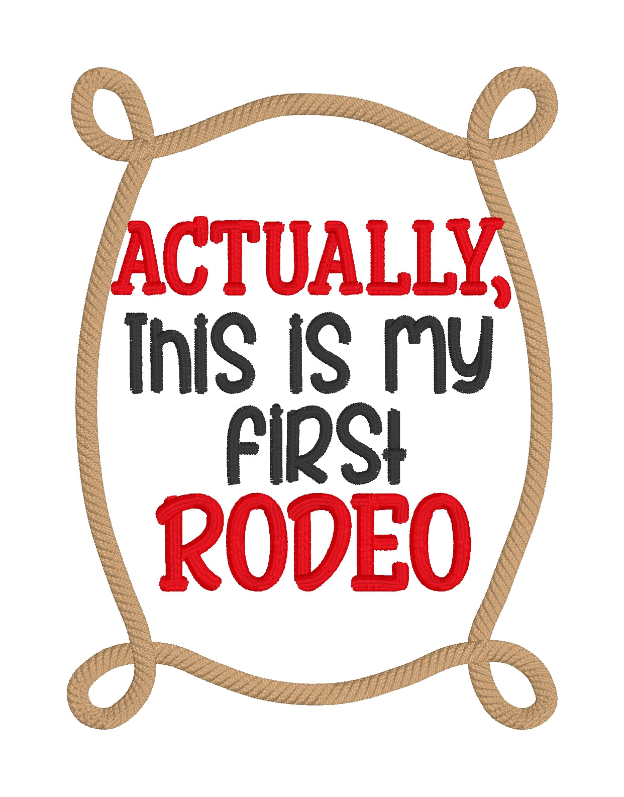 Actually, this is my first rodeo machine embroidery design (5 sizes in ...