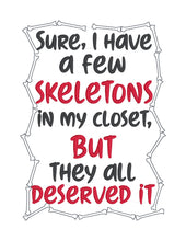 Load image into Gallery viewer, Skeletons In My Closet machine embroidery design (4 sizes included) DIGITAL DOWNLOAD