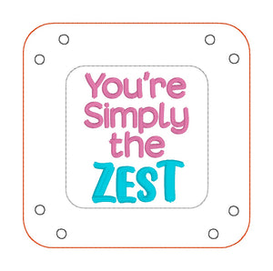 Simply the zest tray and wipe set (includes 2 sizes of trays and wipes) machine embroidery design DIGITAL DOWNLOAD