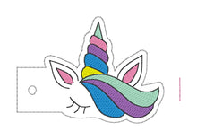 Load image into Gallery viewer, Sketchy Unicorn Bottle Band machine embroidery design DIGITAL DOWNLOAD