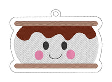 Load image into Gallery viewer, Smore bookmark machine embroidery design DIGITAL DOWNLOAD