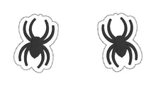 Load image into Gallery viewer, Spider earrings machine embroidery design ITH DIGITAL DOWNLOAD