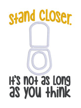 Load image into Gallery viewer, Stand Closer AF machine embroidery design (4 sizes included) DIGITAL DOWNLOAD
