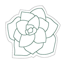Load image into Gallery viewer, Succulent Coaster machine embroidery design DIGITAL DOWNLOAD