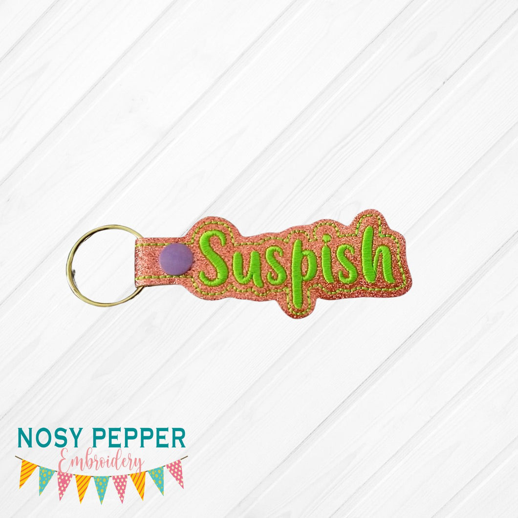 Suspish Snap Tab Single and Multi files included machine embroidery design DIGITAL DOWNLOAD