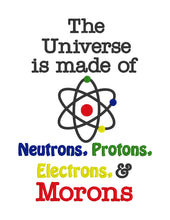 Load image into Gallery viewer, The Universe is made up of machine embroidery design (4 sizes included) DIGITAL DOWNLOAD
