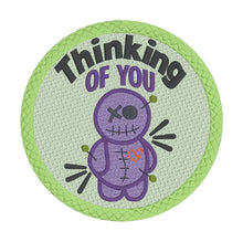 Load image into Gallery viewer, Thinking of you patch machine embroidery design DIGITAL DOWNLOAD