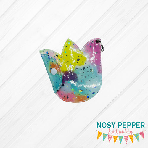 Tulip ITH pouch (5 sizes included) machine embroidery design DIGITAL DOWNLOAD