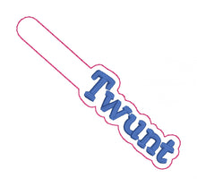 Load image into Gallery viewer, Tw*nt Snap tab (single &amp; multi files included) machine embroidery design DIGITAL DOWNLOAD