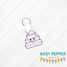 Load image into Gallery viewer, Unicorn Poop Snap tab 4x4 DIGITAL DOWNLOAD machine embroidery design