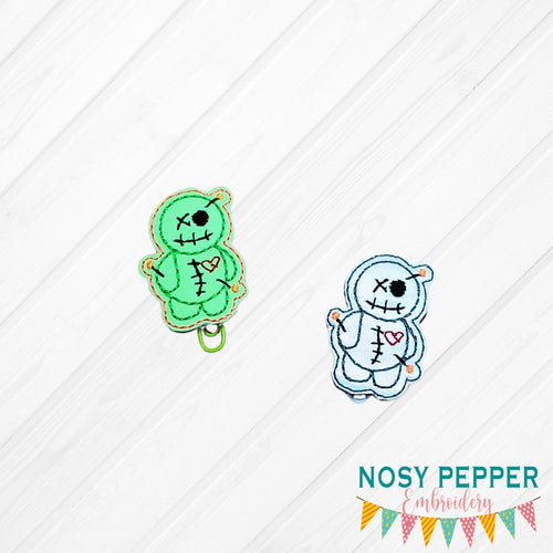Voodoo Doll Feltie (single and multi file included) machine embroidery design DIGITAL DOWNLOAD