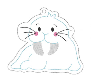 Walrus Bookmark machine embroidery design DIGITAL DOWNLOAD