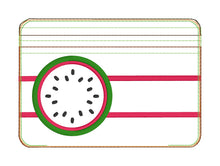 Load image into Gallery viewer, Applique Watermelon ITH Bag (4 sizes available) machine embroidery design DIGITAL DOWNLOAD
