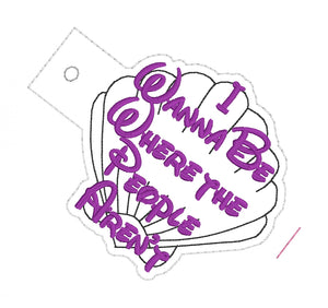 Where the people aren't Bottle Band machine embroidery design DIGITAL DOWNLOAD