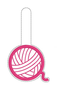 Yarn applique snap tab (single & multi files included) machine embroidery design DIGITAL DOWNLOAD