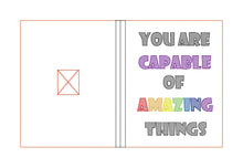 Load image into Gallery viewer, You are capable of amazing things set machine embroidery design DIGITAL DOWNLOAD