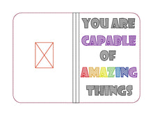 Load image into Gallery viewer, You are capable of amazing things set machine embroidery design DIGITAL DOWNLOAD