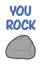 Load image into Gallery viewer, You rock machine embroidery design (5 sizes included) DIGITAL DOWNLOAD
