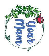 Load image into Gallery viewer, Your Mom Your Mum machine embroidery design (4 sizes and 2 versions included) DIGITAL DOWNLOAD