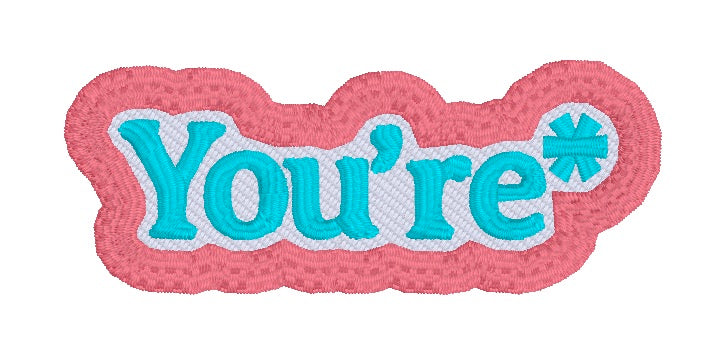 You're Included You're* Patch (2 sizes included) machine embroidery design DIGITAL DOW ...