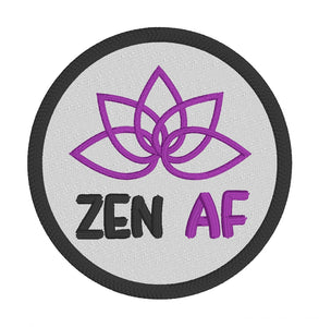 Zen AF (2 versions included) 4x4 machine embroidery design DIGITAL DOWNLOAD
